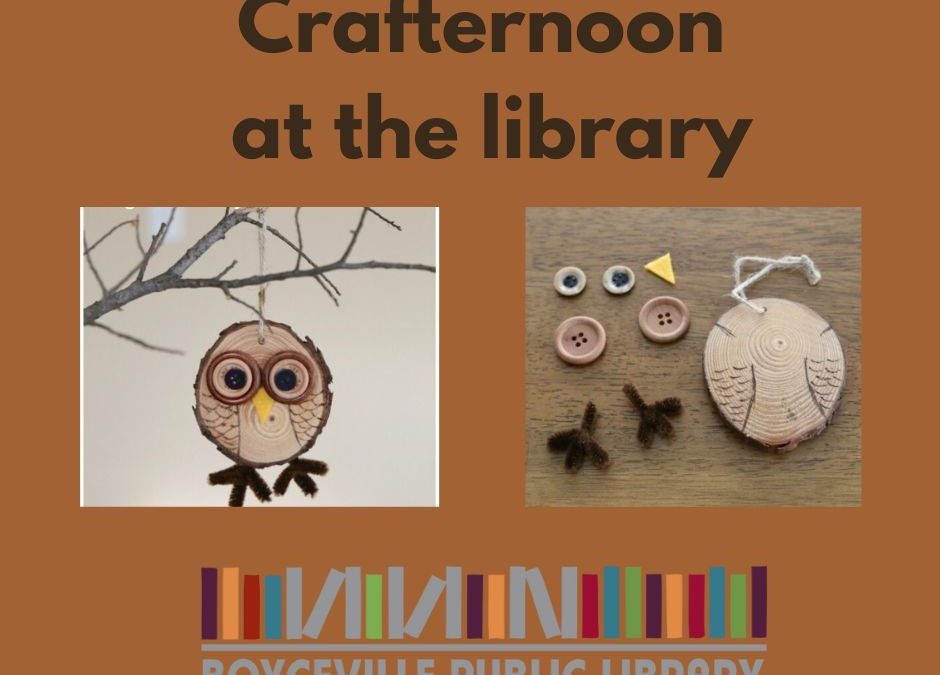Crafternoon at the library